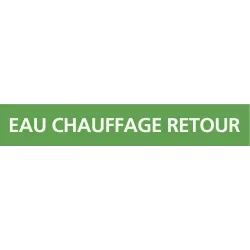 Panneau EAU CHAUFFAGE RETOUR 312x52mm Taliaplast 730138 | 730138