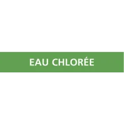Panneau EAU CHLOREE 156X26 MARQUAGE TU Taliaplast 732129 | 732129