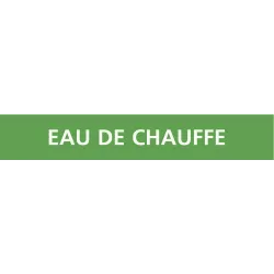 Panneau EAU DE CHAUFFE 222x37mm (20 AD Taliaplast 731139 | 731139