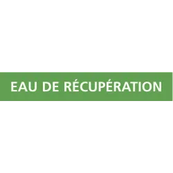 Panneau EAU DE RÉCUPÉRATION 222x37mm ( Taliaplast 731146 | 731146