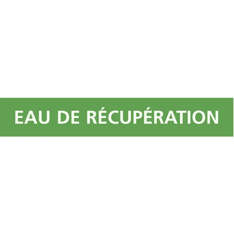 Panneau EAU DE RÉCUPÉRATION 222x37mm ( Taliaplast 731146 | 731146
