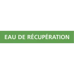 Panneau EAU DE RÉCUPÉRATION 312x52mm ( Taliaplast 730146 | 730146