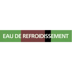 Panneau EAU DE REFROIDISSEMENT 222x37m Taliaplast 731147 | 731147