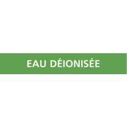 Panneau EAU DÉIONISÉE 156x26mm (20 ADH Taliaplast 732155 | 732155