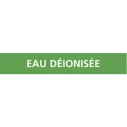 Panneau EAU DÉIONISÉE 222x37mm (20 ADH Taliaplast 731155 | 731155