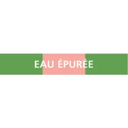 Panneau EAU ÉPURÉE 156x26mm (20 ADHESI Taliaplast 732162 | 732162