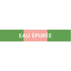 Panneau EAU ÉPURÉE 222x37mm (20 ADHESI Taliaplast 731162 | 731162