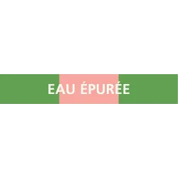 Panneau EAU ÉPURÉE 312x52mm (10 ADHESI Taliaplast 730162 | 730162