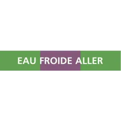 Panneau EAU FROIDE ALLER 156X26 MARQUA Taliaplast 732167 | 732167