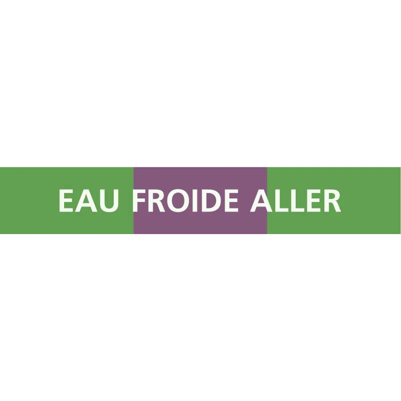 Panneau EAU FROIDE ALLER 312x52mm (10 Taliaplast 730167 | 730167 Panneau EAU FROIDE ALLER 312x52mm (10 Taliaplast 730167 | 730167