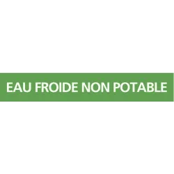 Panneau EAU FROIDE NON POTABLE 156X26 Taliaplast 732168 | 732168