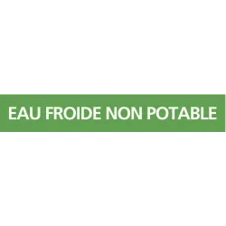 Panneau EAU FROIDE NON POTBLE 222X37 M Taliaplast 731168 | 731168