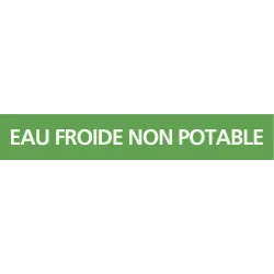 Panneau EAU FROIDE NON POTABLE 312X52 Taliaplast 730168 | 730168