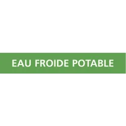 Panneau EAU FROIDE POTABLE 156x26mm (2 Taliaplast 732169 | 732169