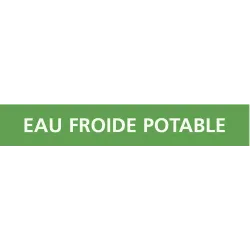 Panneau EAU FROIDE POTABLE 222X37 MARQ Taliaplast 731169 | 731169