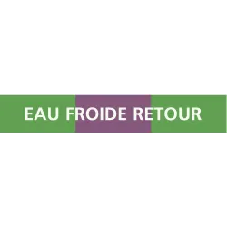 Panneau EAU FROIDE RETOUR 156X26 MARQU Taliaplast 732170 | 732170