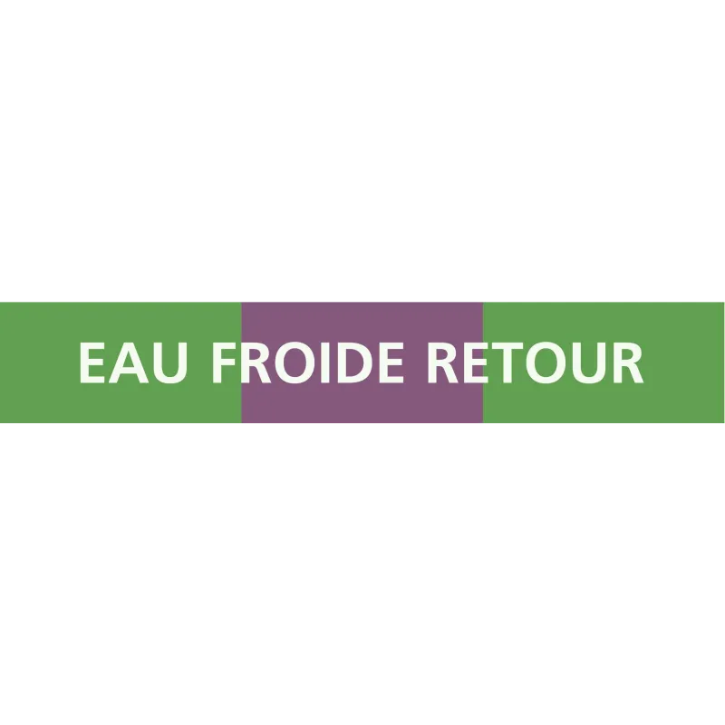 Panneau EAU FROIDE RETOUR 312x52mm (10 Taliaplast 730170 | 730170 Panneau EAU FROIDE RETOUR 312x52mm (10 Taliaplast 730170 | 730170
