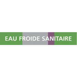 Panneau EAU FROIDE SANITAIRE 222x37mm Taliaplast 731171 | 731171