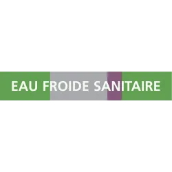 Panneau EAU FROIDE SANITAIRE 312x52mm Taliaplast 730171 | 730171