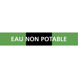 Panneau EAU NON POTABLE 312x52mm (10 A Taliaplast 730815 | 730815