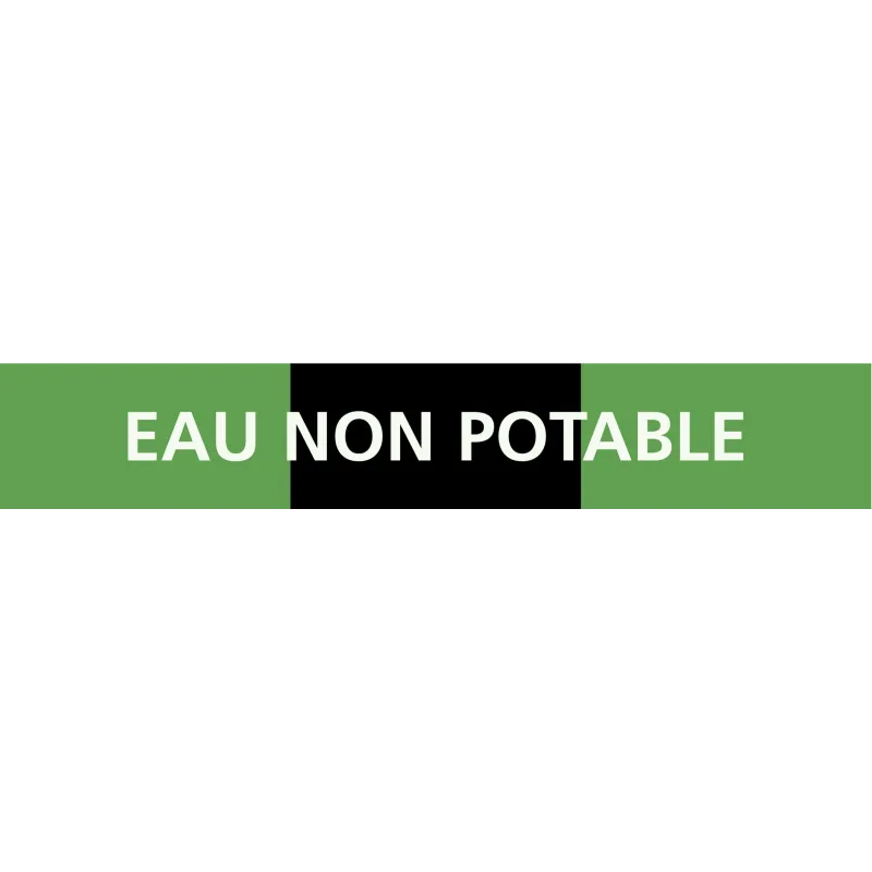 Panneau EAU NON POTABLE 312x52mm (10 A Taliaplast 730815 | 730815