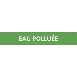 Panneau EAU POLLUEE 156X26 MARQUAGE TU Taliaplast 732185 | 732185