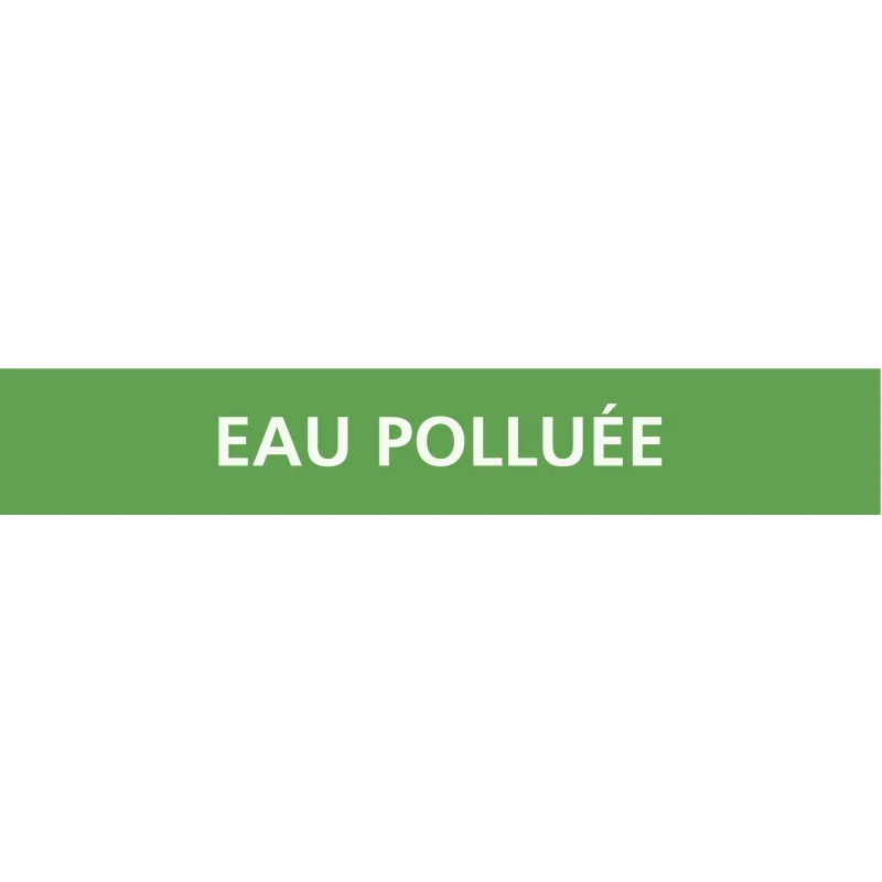 Panneau EAU POLLUEE 156X26 MARQUAGE TU Taliaplast 732185 | 732185 Panneau EAU POLLUEE 156X26 MARQUAGE TU Taliaplast 732185 | 732185