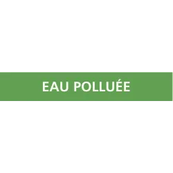 Panneau EAU POLLUÉE 222x37mm (20 ADHES Taliaplast 731185 | 731185