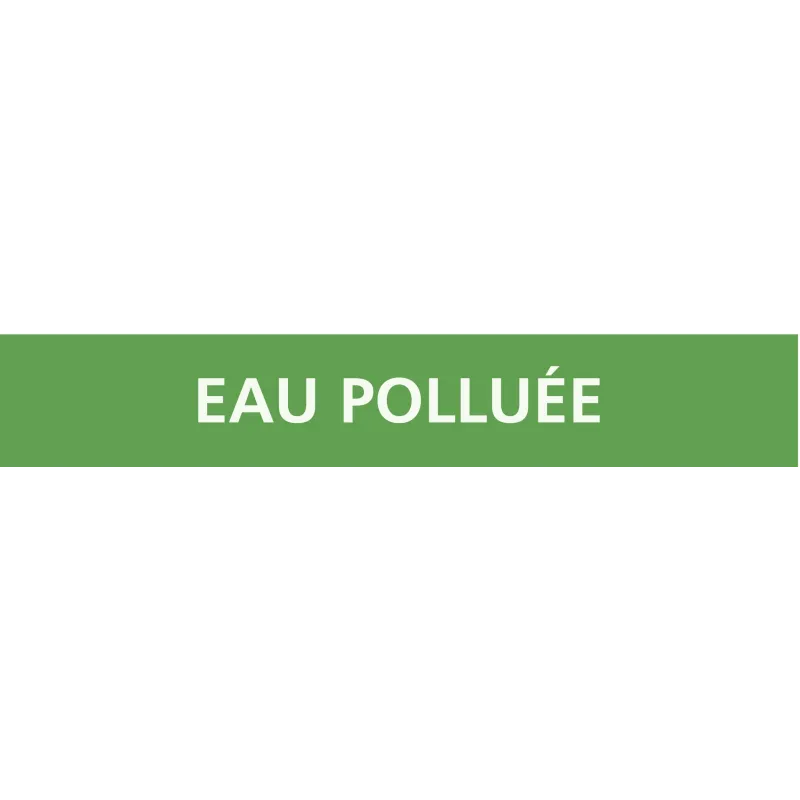 Panneau EAU POLLUÉE 222x37mm (20 ADHES Taliaplast 731185 | 731185 Panneau EAU POLLUÉE 222x37mm (20 ADHES Taliaplast 731185 | 731185