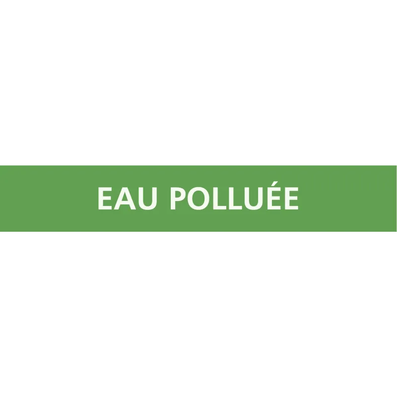 Panneau EAU POLLUEE 312X52 MARQUAGE TU Taliaplast 730185 | 730185 Panneau EAU POLLUEE 312X52 MARQUAGE TU Taliaplast 730185 | 730185