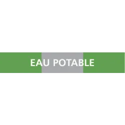 Panneau EAU POTABLE 156X26 MARQUAGE TU Taliaplast 732186 | 732186
