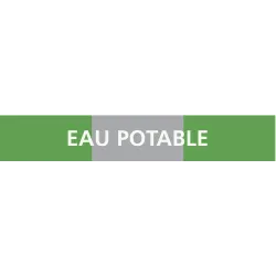 Panneau EAU POTABLE 222X37 MARQUAGE TU Taliaplast 731186 | 731186