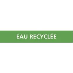 Panneau EAU RECYCLEE 156X26 MARQUAGE T Taliaplast 732189 | 732189