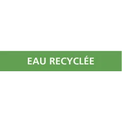 Panneau EAU RECYCLÉE 222x37mm (20 ADHE Taliaplast 731189 | 731189