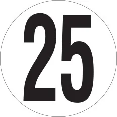 Panneau VITESSE LIMITEE A 25 KM/H PS C Taliaplast 628201 | 628201
