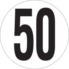 Panneau VITESSE LIMITEE A 50 KM/H MAGN Taliaplast 628243 | 628243