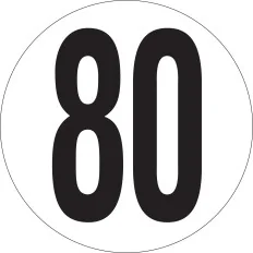 Panneau VITESSE LIMITEE A 80 KM/H MAGN Taliaplast 628223 | 628223