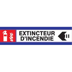 Panneau EXTINCTEUR FLECHE A GAUCHE D-S Taliaplast 630104 | 630104