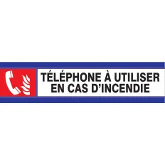 Panneau TELEPHONE D'INCENDIE D-SIGN 18 Taliaplast 630105 | 630105