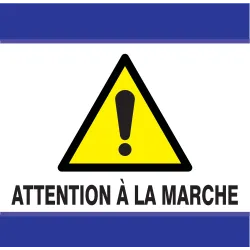 Panneau ATTENTION A LA MARCHE D-SIGN 1 Taliaplast 637301 | 637301