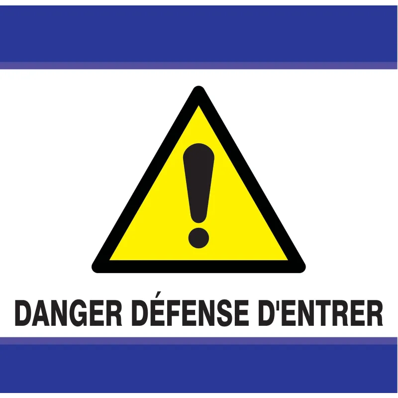 Panneau DANGER DEFENSE D'ENTRER D-SIGN Taliaplast 637305 | 637305 Panneau DANGER DEFENSE D'ENTRER D-SIGN Taliaplast 637305 | 637305