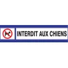 Panneau INTERDIT AUX CHIENS D-SIGN 180 Taliaplast 630205 | 630205