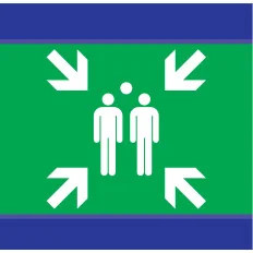 Panneau POINT DE RASSEMBLEMENT D-SIGN Taliaplast 637407 | 637407