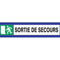 Panneau SORTIE DE SECOURS D-SIGN 180X4 Taliaplast 630408 | 630408