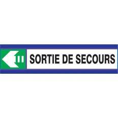 Panneau SORTIE SECOURS FLECHE A GAUCHE Taliaplast 630410 | 630410
