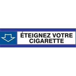 Panneau ETEIGNEZ VOTRE CIGARETTE D-SIG Taliaplast 630504 | 630504