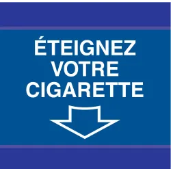 Panneau ETEIGNEZ VOTRE CIGARETTE D-SIG Taliaplast 637504 | 637504