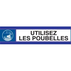Panneau UTILISEZ LES POUBELLES D-SIGN Taliaplast 630503 | 630503