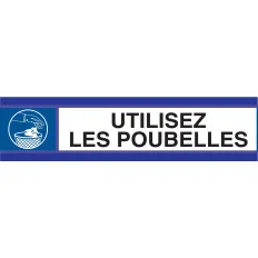 Panneau UTILISEZ LES POUBELLES D-SIGN Taliaplast 630503 | 630503