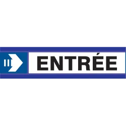 Panneau ENTREE FLECHE A DROITE D-SIGN Taliaplast 630608 | 630608